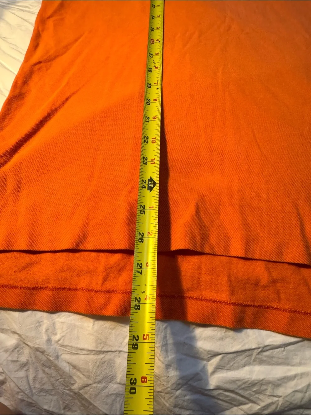 Genuine Y2K Polo Ralph Lauren Orange Cotton Mesh Polo Men’s L Blue Pony